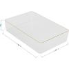 imageMartha Stewart Kerry Plastic Stackable Office Desk Drawer Organizers 6quot x 3quot 6 Pack with Gold Trim12 x 6
