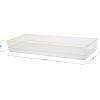 imageMartha Stewart Kerry Plastic Stackable Office Desk Drawer Organizers 6quot x 3quot 6 Pack with Gold Trim15 x 6