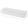 imageMartha Stewart Kerry Plastic Stackable Office Desk Drawer Organizers 6quot x 3quot 6 Pack with Gold Trim9 x 3