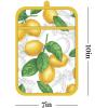 imageMartha Stewart Lots of Lemons Modern Kitchen Towel Oven Mitt ampamp Potholder Set 4Pack WhiteYellow