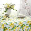 imageMartha Stewart Lots of Lemons Tablecloth Single Pack WhiteYellow 60quotx84quot120 x 60 Rectangular