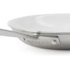 imageMartha Stewart Martha 10quot Triply Stainless Steel Saute Fry Pan wCeramic NonStick Interior