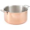 imageMartha Stewart Martha 35Quart Stainless Steel Straight Sided Saute Pan wLid  Copper ExteriorSatin InteriorCopper