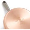 imageMartha Stewart Martha 35Quart Stainless Steel Straight Sided Saute Pan wLid  Copper ExteriorSatin InteriorCopper