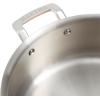 imageMartha Stewart Martha 35Quart Stainless Steel Straight Sided Saute Pan wLid  Copper ExteriorSatin InteriorCopper