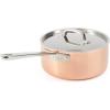 imageMartha Stewart Martha 35Quart Stainless Steel Straight Sided Saute Pan wLid  Copper ExteriorSatin InteriorCopper