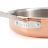 imageMartha Stewart Martha 35Quart Stainless Steel Straight Sided Saute Pan wLid  Copper ExteriorSatin InteriorCopper
