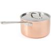 imageMartha Stewart Martha 35Quart Stainless Steel Straight Sided Saute Pan wLid  Copper ExteriorSatin InteriorCopper