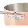 imageMartha Stewart Martha 35Quart Stainless Steel Straight Sided Saute Pan wLid  Copper ExteriorSatin InteriorCopper
