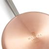 imageMartha Stewart Martha 35Quart Stainless Steel Straight Sided Saute Pan wLid  Copper ExteriorSatin InteriorCopper
