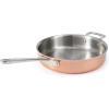 imageMartha Stewart Martha 35Quart Stainless Steel Straight Sided Saute Pan wLid  Copper ExteriorSatin InteriorCopper