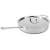 imageMartha Stewart Martha 8quot Triply Stainless Steel Saute Fry Pan wCeramic NonStick InteriorStainless Steel