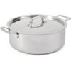 imageMartha Stewart Martha 8quot Triply Stainless Steel Saute Fry Pan wCeramic NonStick InteriorStainless Steel