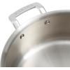 imageMartha Stewart Martha 8quot Triply Stainless Steel Saute Fry Pan wCeramic NonStick InteriorStainless Steel