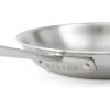 imageMartha Stewart Martha 8quot Triply Stainless Steel Saute Fry Pan wCeramic NonStick InteriorStainless Steel
