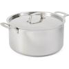 imageMartha Stewart Martha 8quot Triply Stainless Steel Saute Fry Pan wCeramic NonStick InteriorStainless Steel