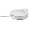imageMartha Stewart Martha 8quot Triply Stainless Steel Saute Fry Pan wCeramic NonStick InteriorStainless w Ceramic Interior