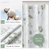 imageMartha Stewart Marthas Garden Shower Curtain Botanical Floral Print Cotton Shower Curtain for Bathroom Spa Quality Modern Shower Curtains Standard Size 72x72 Sage GreenSage Green
