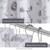 imageMartha Stewart Marthas Garden Shower Curtain Botanical Floral Print Cotton Shower Curtain for Bathroom Spa Quality Modern Shower Curtains Standard Size 72x72 Sage GreenBlack