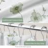 imageMartha Stewart Marthas Garden Shower Curtain Botanical Floral Print Cotton Shower Curtain for Bathroom Spa Quality Modern Shower Curtains Standard Size 72x72 Sage GreenSage Green