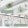 imageMartha Stewart Marthas Garden Shower Curtain Botanical Floral Print Cotton Shower Curtain for Bathroom Spa Quality Modern Shower Curtains Standard Size 72x72 Sage GreenSage Green