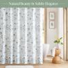 imageMartha Stewart Marthas Garden Shower Curtain Botanical Floral Print Cotton Shower Curtain for Bathroom Spa Quality Modern Shower Curtains Standard Size 72x72 Sage GreenSage Green