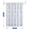 imageMartha Stewart Marthas Garden Shower Curtain Botanical Floral Print Cotton Shower Curtain for Bathroom Spa Quality Modern Shower Curtains Standard Size 72x72 Sage GreenBlue