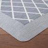 imageMartha Stewart Miles Modern Diamond AntiFatigue AirInfused Kitchen Mat Beige 196quotx32quotBlue