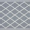 imageMartha Stewart Miles Modern Diamond AntiFatigue AirInfused Kitchen Mat Beige 196quotx32quotBlue