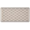 imageMartha Stewart Miles Modern Diamond AntiFatigue AirInfused Kitchen Mat Beige 196quotx32quotCoffee Brown