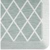 imageMartha Stewart Miles Modern Diamond AntiFatigue AirInfused Kitchen Mat Beige 196quotx32quotMint Green