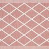 imageMartha Stewart Miles Modern Diamond AntiFatigue AirInfused Kitchen Mat Beige 196quotx32quotSpice Red