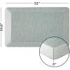 imageMartha Stewart Mira Modern Heathered AntiFatigue AirInfused Kitchen Mat Blue 196quotx32quotMint Green