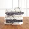 imageMartha Stewart Modern Waffle Kitchen Towel Set 6Pack Black 16quotx28quotGrey