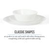 imageMartha Stewart Opalton 18 Piece Chip and Break Resistant Opal Glass Dinnerware Set