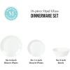 imageMartha Stewart Opalton 18 Piece Chip and Break Resistant Opal Glass Dinnerware Set