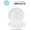imageMartha Stewart Opalton 6 Piece 10 Inch Chip and Break Resistant Dinner Plates