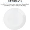 imageMartha Stewart Opalton 6 Piece 10 Inch Chip and Break Resistant Dinner Plates