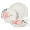 imageMartha Stewart Peony 12 Piece Porcelain Floral Chip and Scratch Resistant Dinnerware SetPeony