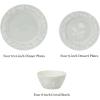 imageMartha Stewart Peony 12 Piece Porcelain Floral Chip and Scratch Resistant Dinnerware SetSage Green
