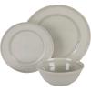 imageMartha Stewart Portillo 12 Piece Reactive Stoneware Dinnerware Set  Sharkey Gray