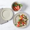 imageMartha Stewart Portillo 12 Piece Reactive Stoneware Dinnerware Set  Sharkey Gray
