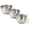 imageMartha Stewart Rhinewell Mirror Polish 6 Piece Stainless Steel Mixing Bowls with Lid and NonSlip Base  Grey