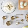 imageMartha Stewart Richburn 4 Piece Gold Stainless Steel Measuring Spoons SetGold