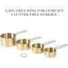 imageMartha Stewart Richburn 4 Piece Stainless Steel Measuring CupsGold