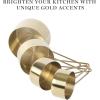 imageMartha Stewart Richburn 4 Piece Stainless Steel Measuring CupsGold