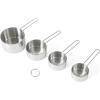 imageMartha Stewart Richburn 4 Piece Stainless Steel Measuring CupsSilver