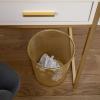 imageMartha Stewart Ryder Gold Mesh Metal Trash Can 45 Gallon Wastebasket for Office
