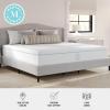 imageMartha Stewart SleepComplete King Mattress in a Box Firm Pocket Spring and Foam Hybrid Mattress DualAction Cooling 5Way Zoning Coolweave Cover 12 quot WhiteKing