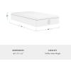 imageMartha Stewart SleepComplete King Mattress in a Box Firm Pocket Spring and Foam Hybrid Mattress DualAction Cooling 5Way Zoning Coolweave Cover 12 quot WhiteTwin